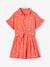 Tie-front blouse and skirt set for girls coral - vertbaudet enfant 