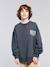 Loose Worn-Effect Sweatshirt, JONEN black - vertbaudet enfant 