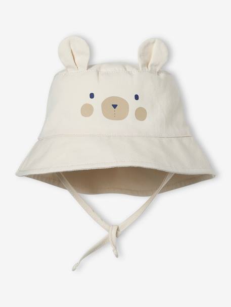 'Bear' Bucket Hat for Babies vanilla - vertbaudet enfant 