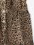 Leopard Print Denim Dungarees beige - vertbaudet enfant 