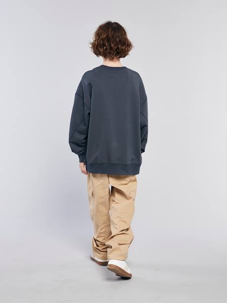 Washed-Effect Parachute Trousers, JONEN beige - vertbaudet enfant 