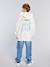 JONEN front/back printed hooded sweatshirt ecru - vertbaudet enfant 