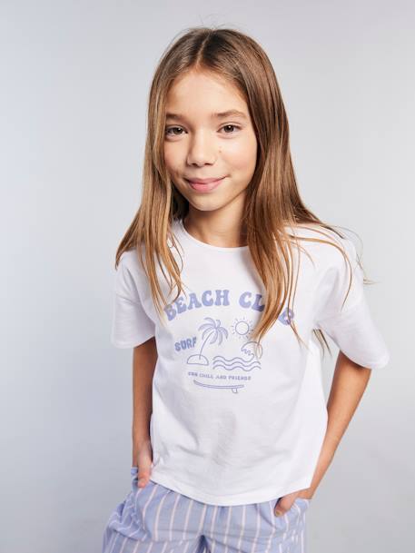 Lot de 2 pyjamas fille bleu - vertbaudet enfant 