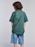 Poplin Hawaiian shirt for boys aqua green - vertbaudet enfant 