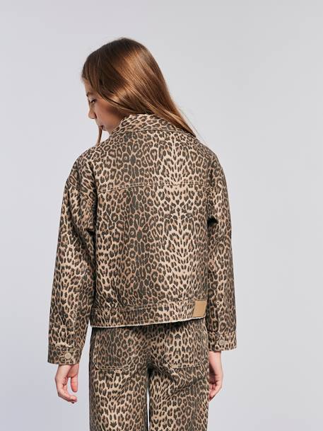 Oversized Leopard Print Jacket, JONEN beige - vertbaudet enfant 