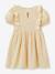 Girl's dress in organic cotton gauze CYRILLUS blush+pale yellow - vertbaudet enfant 