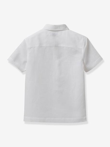 Boy's shirt from the CYRILLUS party and wedding collection ecru - vertbaudet enfant 