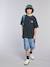 Bermuda skateur denim bleached+denim gris - vertbaudet enfant 