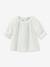 English embroidery blouse in cotton gauze CYRILLUS ecru - vertbaudet enfant 