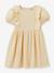 Girl's dress in organic cotton gauze CYRILLUS blush+pale yellow - vertbaudet enfant 