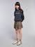 Asymmetrical Leopard Print Mini Skort for Girls, JONEN beige - vertbaudet enfant 