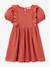 Girl's dress in organic cotton gauze CYRILLUS blush - vertbaudet enfant 