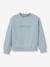 Sweat fille à messageen coton Liberty en coton bio bleu ciel - vertbaudet enfant 