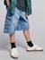 Bermuda skateur denim bleached+denim gris - vertbaudet enfant 