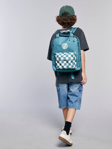 Bermuda skateur denim bleached+denim gris - vertbaudet enfant 