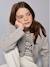 Cropped Cardigan for Girls, JONEN ecru+marl grey - vertbaudet enfant 