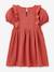 Girl's dress in organic cotton gauze CYRILLUS blush - vertbaudet enfant 