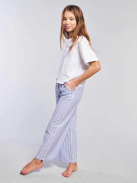 Lot de 2 pyjamas fille bleu - vertbaudet enfant 