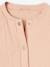 Girls' quilted bomber jacket in cotton gauze rosy+vanilla - vertbaudet enfant 