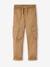 Pantalon  garçon cargo droit morphologique tour de hanches fin bleu nuit+sable - vertbaudet enfant 