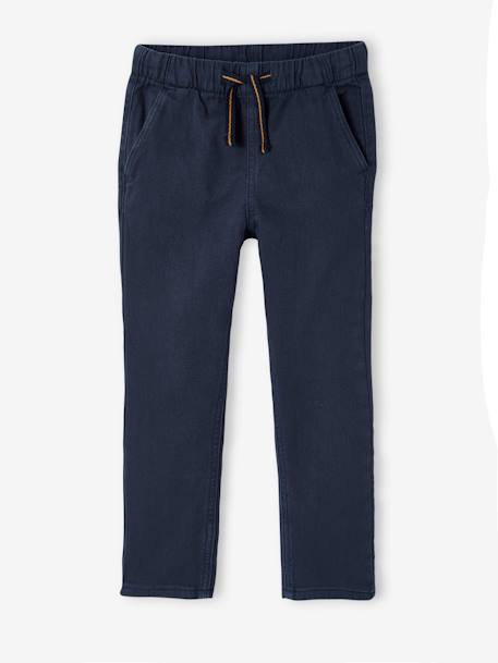 Pantalon garçon  fluide facile à enfiler garçon beige+bleu moyen+bleu nuit+terracotta - vertbaudet enfant 