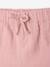 Pack of 2 baby shorts, 1 plain + 1 printed rose - vertbaudet enfant 