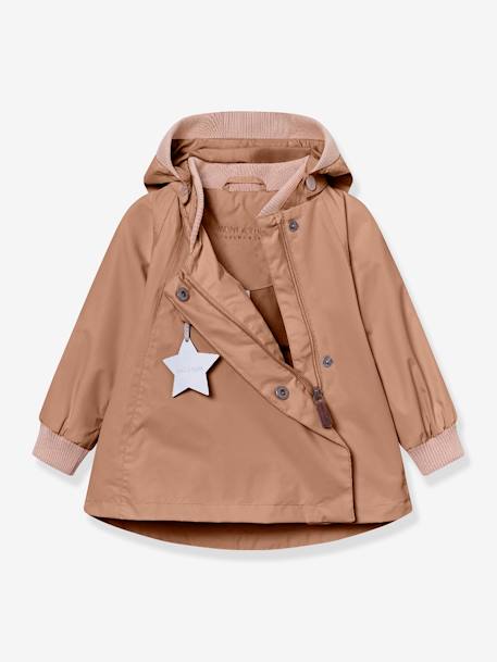 Veste mi-saison bébé MATWAI avec doublure polaire bois de rose+marron+sable - vertbaudet enfant 