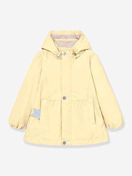 Veste mi-saison imperméable fille MATSILA bois de rose+jaune pastel - vertbaudet enfant 