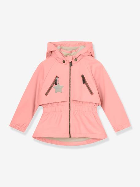 MATALGEA Mid-Season Waterproof Jacket with Fleece Lining, for Girls, MINI A TURE dusky pink+rosy+sage green+soft lilac - vertbaudet enfant 