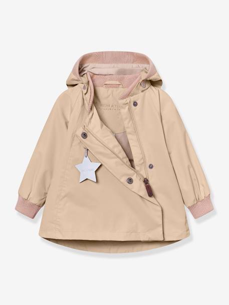 Veste mi-saison bébé MATWAI avec doublure polaire bois de rose+marron+sable - vertbaudet enfant 