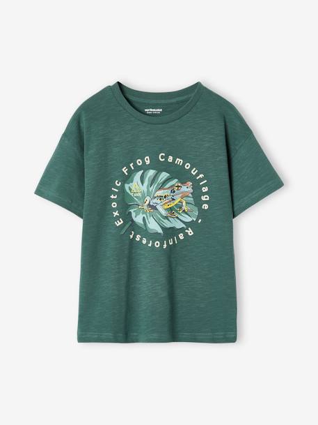 Nature print T-shirt for boys lichen+terracotta - vertbaudet enfant 