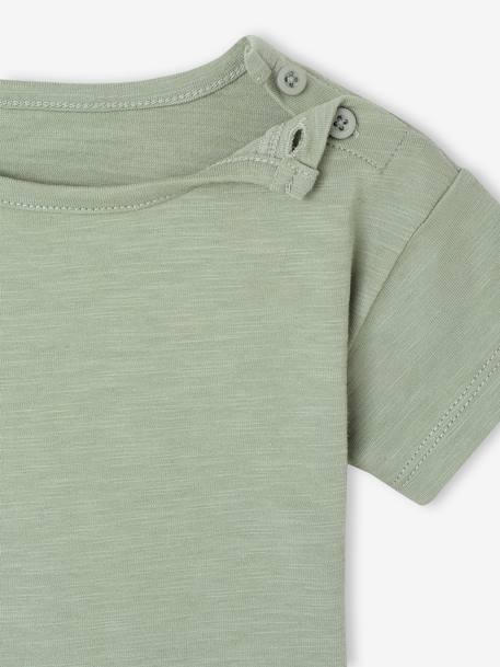 3-Piece Gift Set: T-Shirt + Dungarees + Comforter for Babies sage green - vertbaudet enfant 