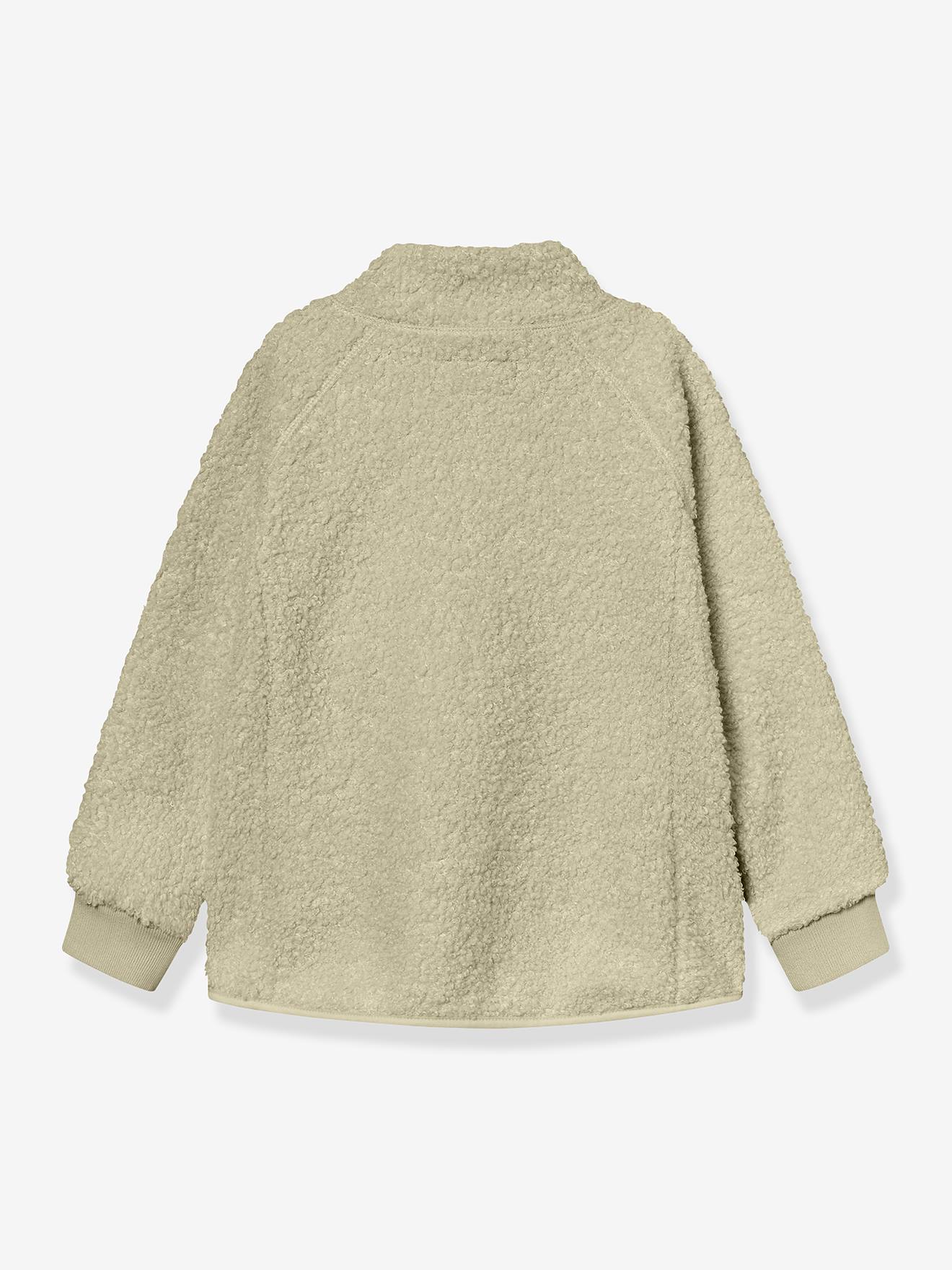 MATCEDRIC Teddy Fleece Jacket with Zip, MINI A TURE - green, Girls