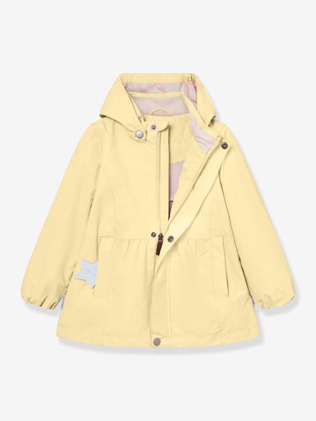 Veste mi-saison imperméable fille MATSILA bois de rose+jaune pastel - vertbaudet enfant 