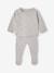 Ensemble naissance pull pantalon laine et cachemire personnalisable gris chiné - vertbaudet enfant 