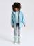 Ciré fille à capuche motifs magiques bleu ciel+rose+sauge imprimé - vertbaudet enfant 