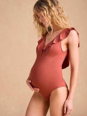 Vêtements de grossesse-Maillot de bain-Maillot de bain de grossesse et allaitement 1 pièce à volant