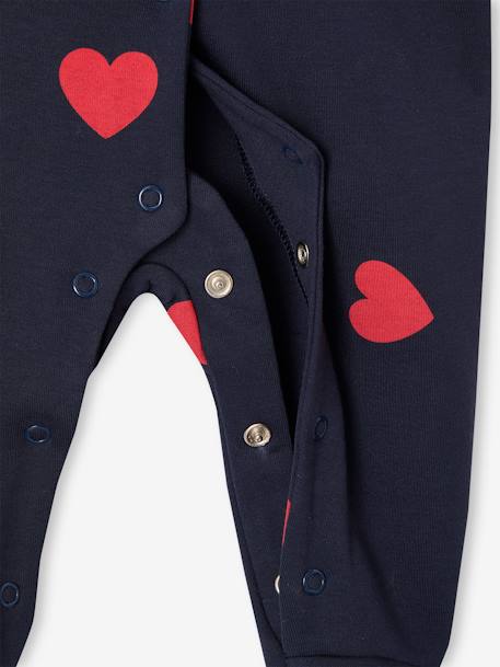 Velour Sleepsuit, 'Mon coeur' by ENVIE DE FRAISE navy blue - vertbaudet enfant 