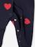 Velour Sleepsuit, 'Mon coeur' by ENVIE DE FRAISE navy blue - vertbaudet enfant 