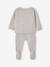 Ensemble naissance pull pantalon laine et cachemire personnalisable gris chiné - vertbaudet enfant 