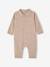 Combinaison naissance en laine et cachemire personnalisable beige chiné - vertbaudet enfant 