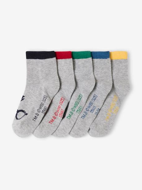 Pack of 5 Pairs of Ankle Socks, HARRY POTTER® navy blue - vertbaudet enfant 