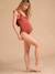 One-Piece Frilly Swimsuit, Maternity & Nursing, ENVIE DE FRAISE terracotta - vertbaudet enfant 
