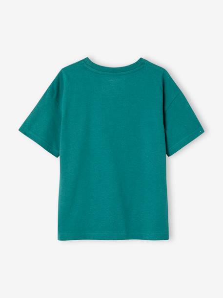 Tiger print T-shirt for boys fir green - vertbaudet enfant 