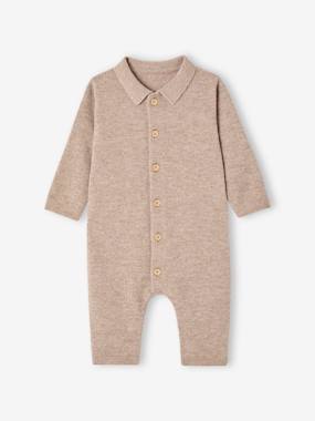 Bébé-Combinaison naissance en laine et cachemire personnalisable