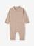 Combinaison naissance en laine et cachemire personnalisable beige chiné - vertbaudet enfant 