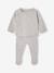 Ensemble naissance pull pantalon laine et cachemire personnalisable gris chiné - vertbaudet enfant 