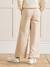 Pantalon large fille sable - vertbaudet enfant 