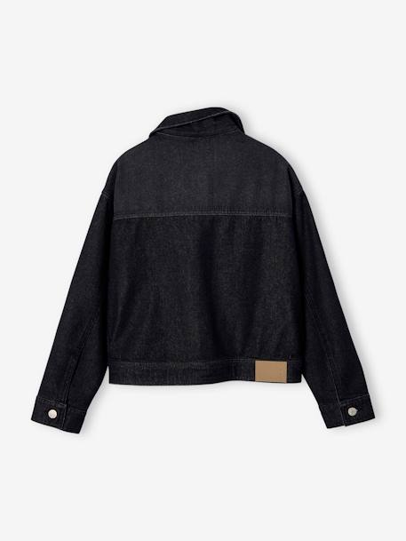 Oversized Denim Jacket for Girls, JONEN denim grey - vertbaudet enfant 