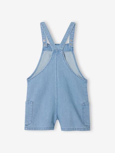 Lightweight Denim Dungarees For Girls blue - vertbaudet enfant 